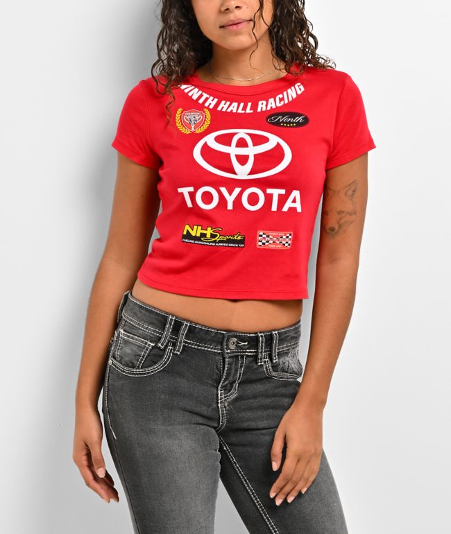 Toyota x Ninth Hall Adrenaline Red Crop T-Shirt - Toyota