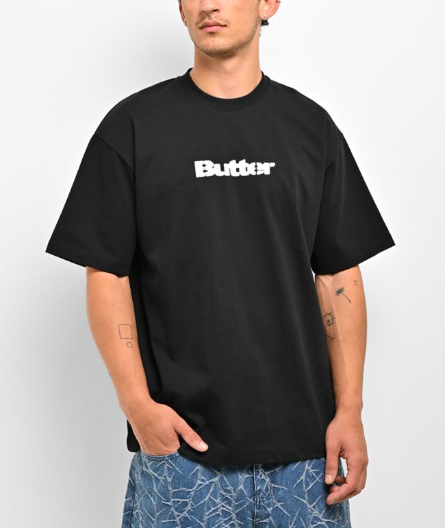Butter Goods Stencil Logo Black T-Shirt - Butter Goods