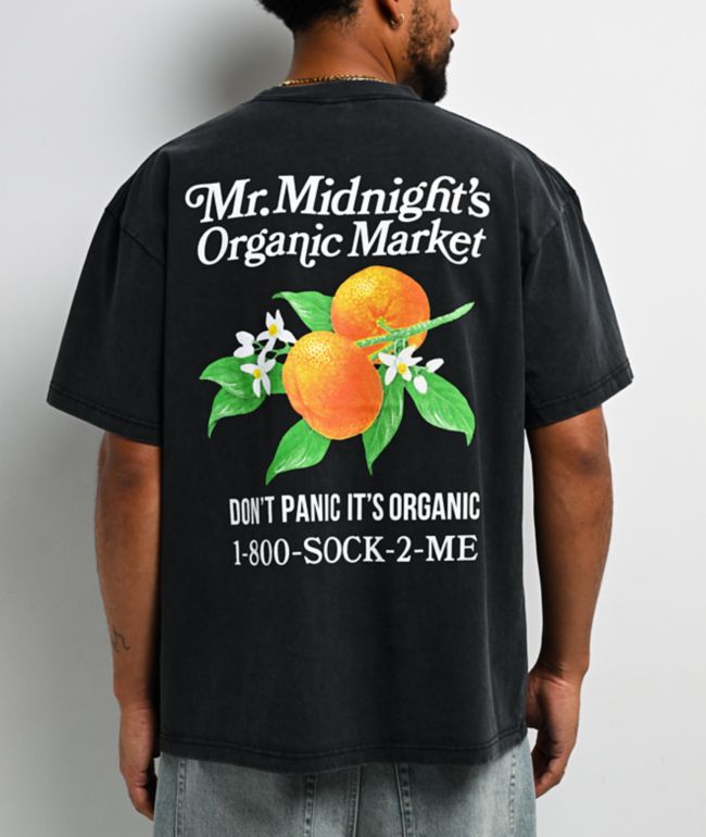 Midnight Organic Market Vintage Black T-Shirt - Midnight Organic