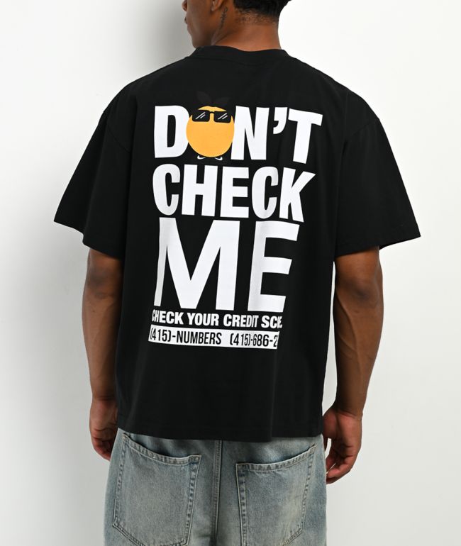 Midnight Organic Don't Check Me Black T-Shirt - Midnight Organic