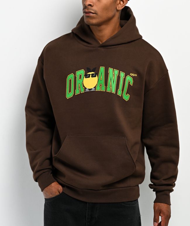Midnight Organic Mr. Midnight Brown Hoodie - Midnight Organic