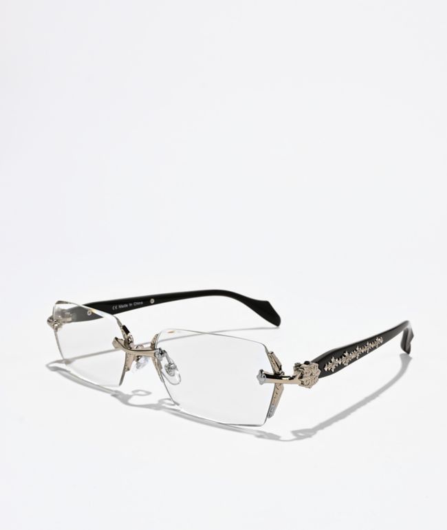 Rimless Embellished Glasses - Ace Watches