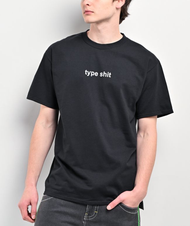 A.LAB Type Shit Black T-Shirt - A.LAB