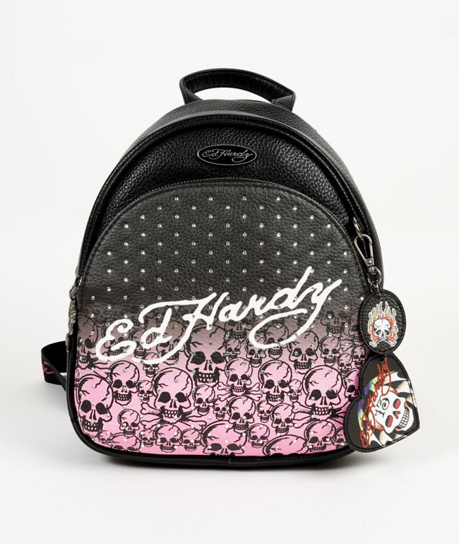 Ed Hardy Harlow Black Mini Backpack - Ed Hardy