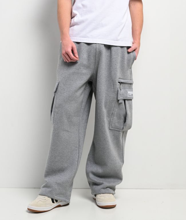 Pro Club Grey Heavyweight Cargo Sweatpants - Pro Club