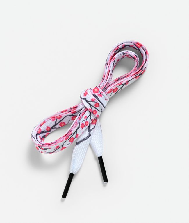 Ella Shea Cherry Blossom White Shoelaces - Ella Shea
