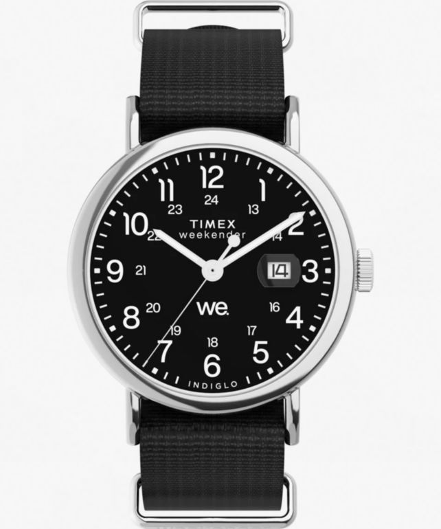 TIMEX Weekender Black & Silver Analog Watch - Timex