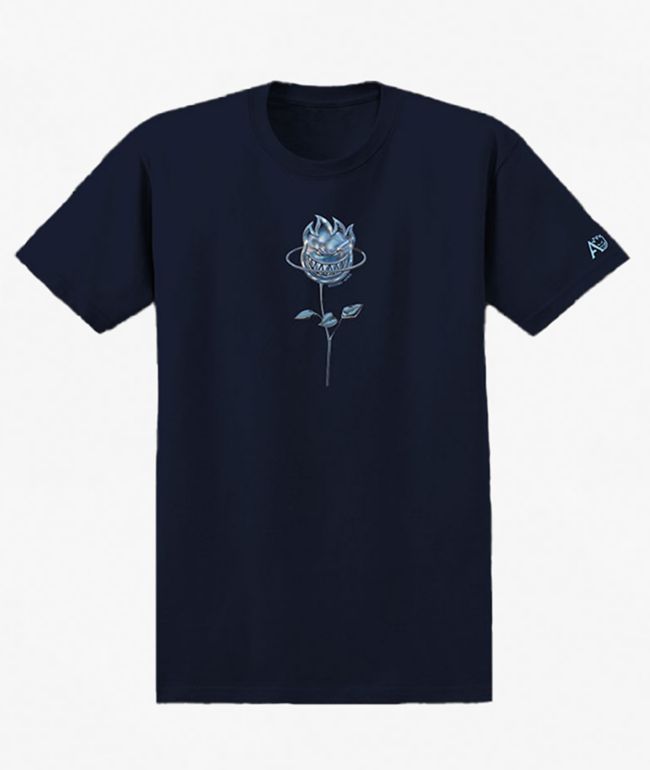 Spitfire X April Bighead Rose Premium Navy T-Shirt - Spitfire