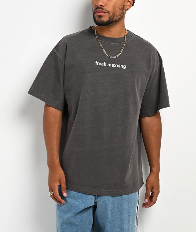 A.LAB Freak Maxxing Charcoal Wash T-Shirt - A.LAB