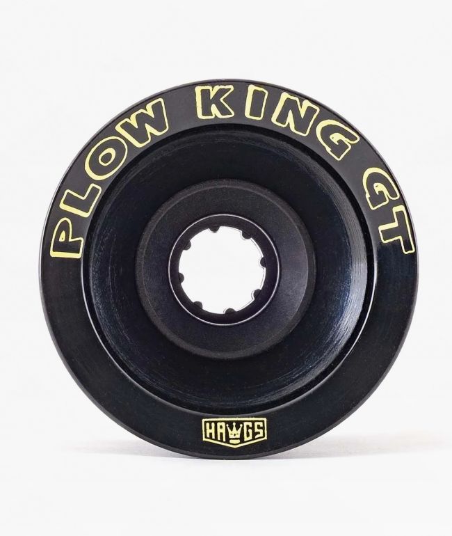 Hawgs Plow King GT 74mm 76a Black Gloss Cruiser Skateboard Wheels - Hawgs