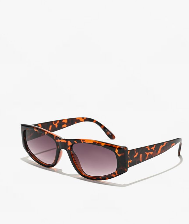 Tortoiseshell Brown Cat Eye Sunglasses - 