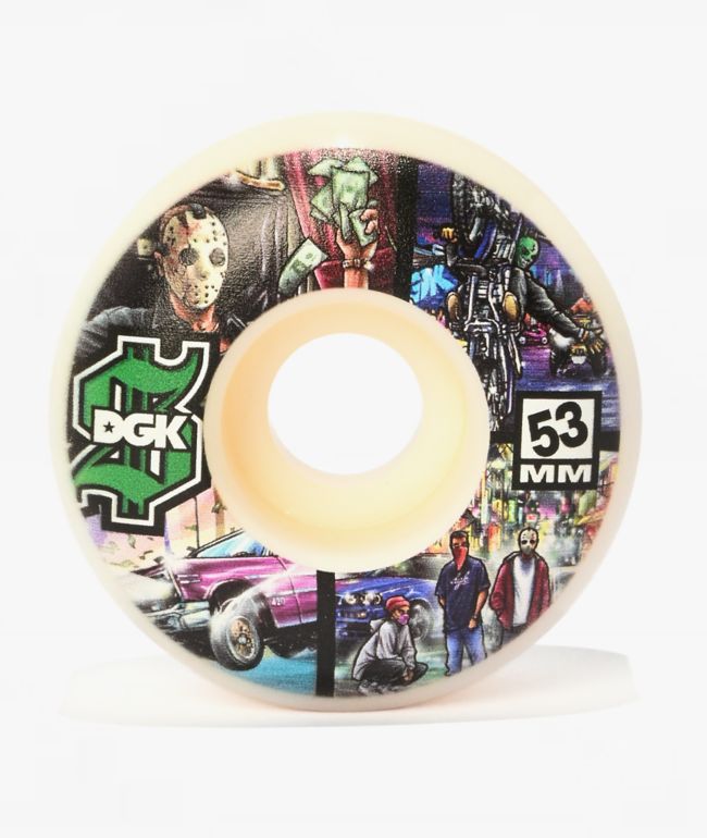 DGK Scrapbook 53mm 101a Skateboard Wheels - DGK