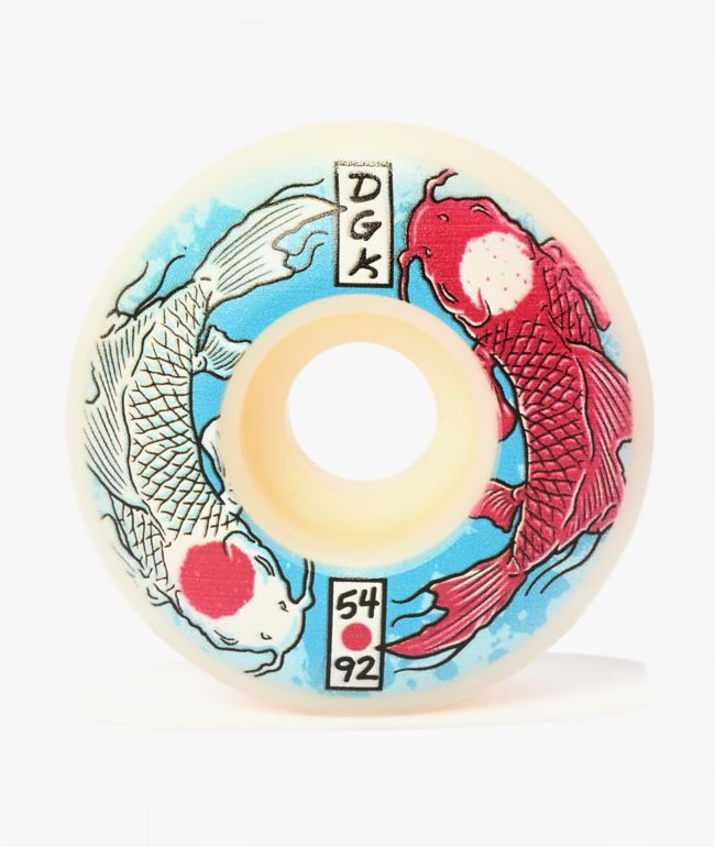 DGK Yin Yang 54mm 92a White Cruiser Skateboard Wheels - DGK