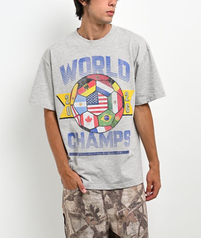 Ninth Hall World Champions Heather Grey Boxy T-Shirt - Ninth Hall