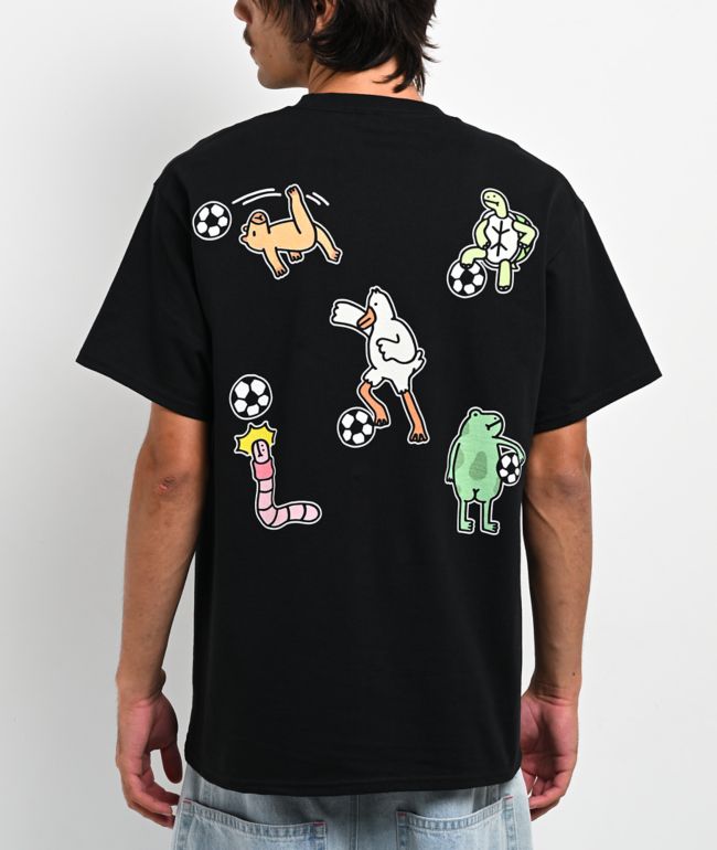 A.LAB Jerry Soccer Squad Black T-Shirt - A.LAB