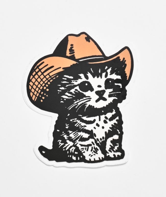 Strike Gently Howdy Kitten Sticker - Strike Gently