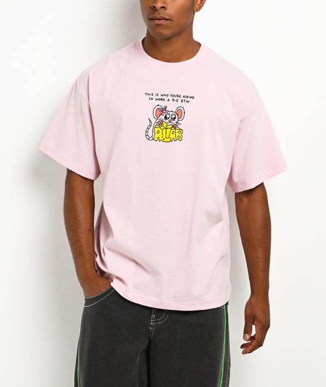A.LAB This Is Who You're Asking Pink T-Shirt - A.LAB