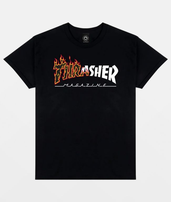 Thrasher Ignite Black T-Shirt - Thrasher
