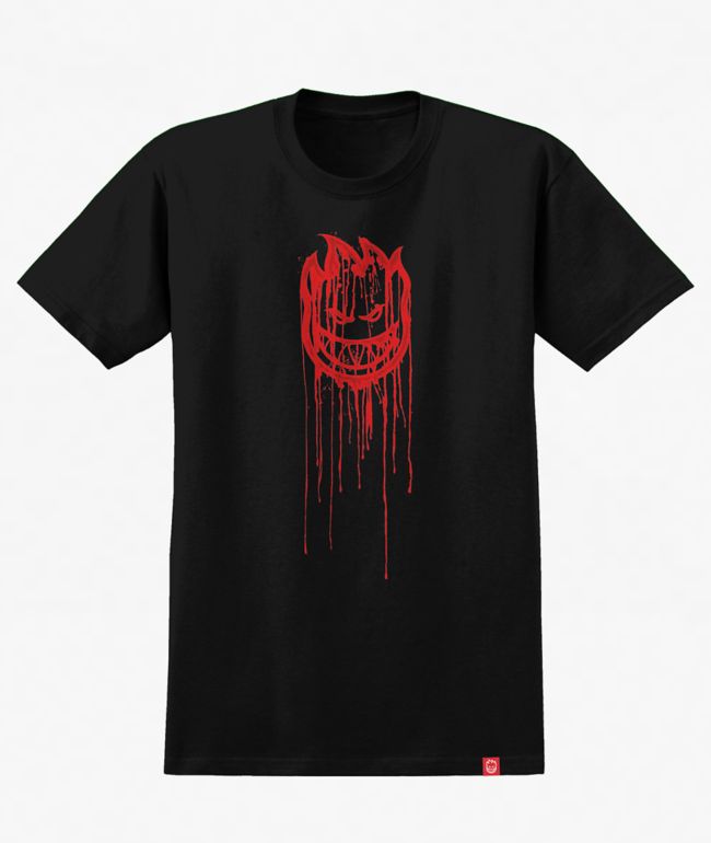 Spitfire Kids Bighead Dripper Black T-Shirt - Spitfire