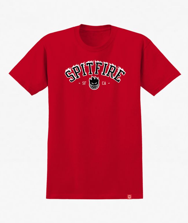 Spitfire Kids Team Bighead Flame Red T-Shirt - Spitfire