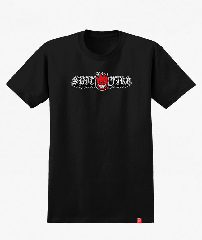 Spitfire Kids Old English Bighead Black T-Shirt - Spitfire
