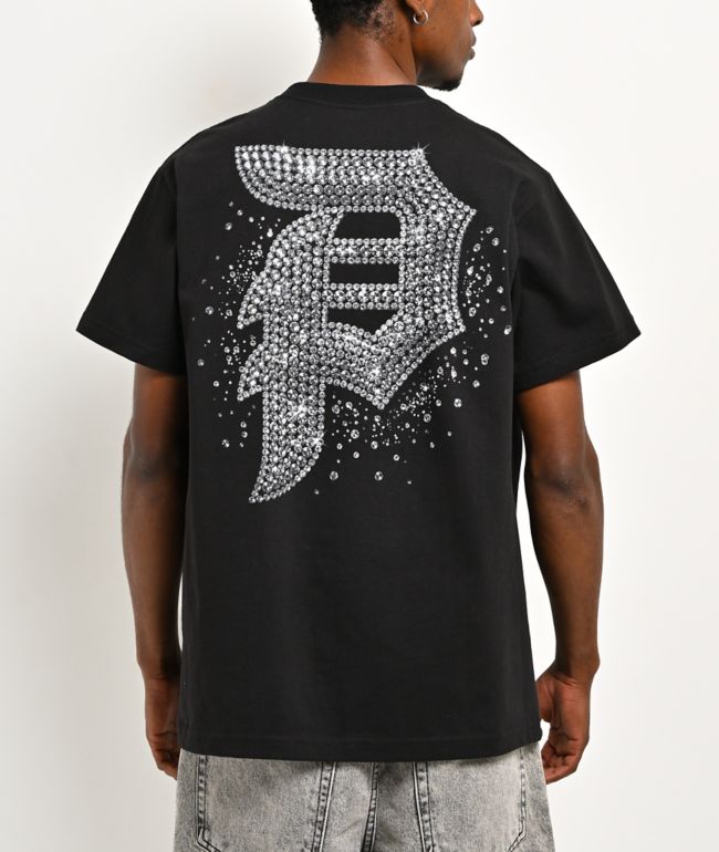 Primitive Arena Rhinestone Black Heavyweight T-Shirt - Primitive