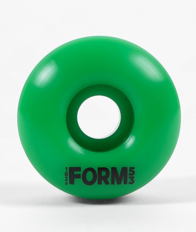 Form 53mm 103a Green Skateboard Wheels - Form Wheels