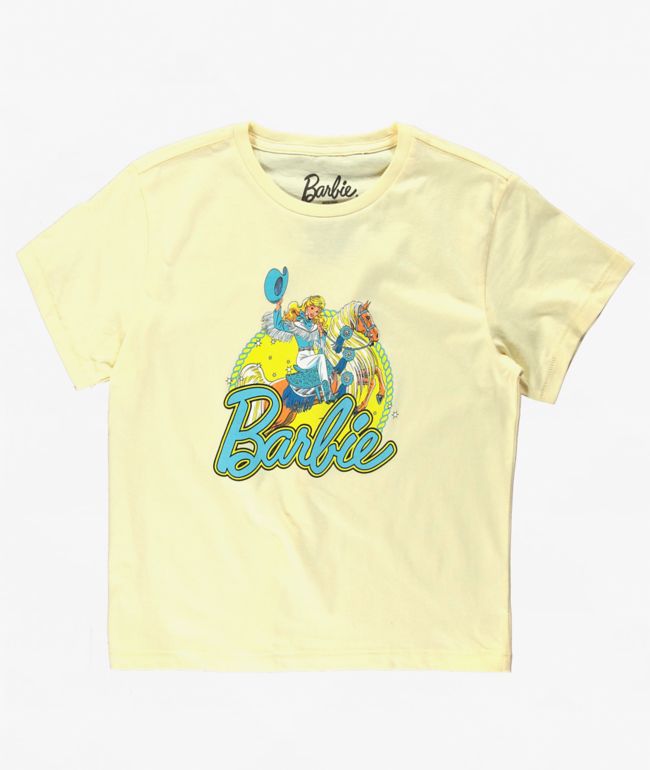 Barbie The Ride Cream Crop T-Shirt - 