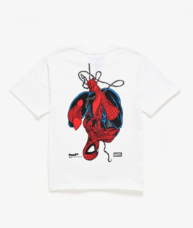 HUF x Marvel Spider-Man Kids Upside Down Black T-Shirt - HUF