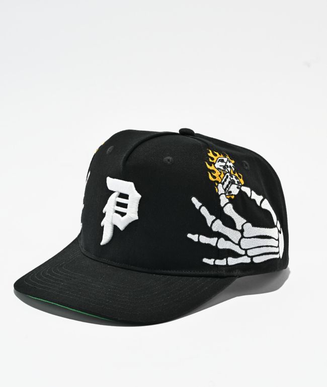 Primitive Bones II Black Snapback Hat - Primitive