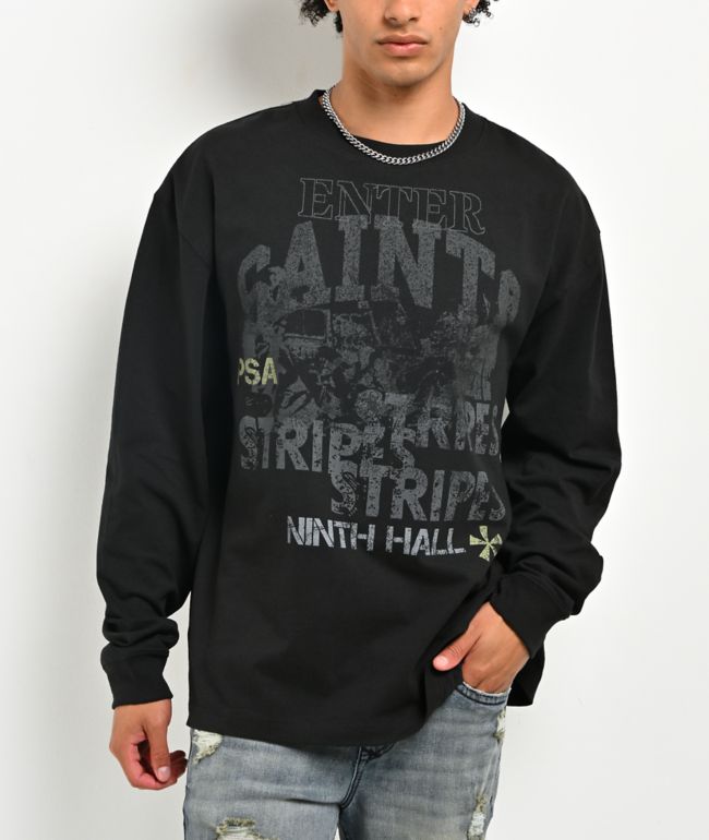 Ninth Hall Bootcamp Blues Black Long Sleeve T-Shirt - Ninth Hall
