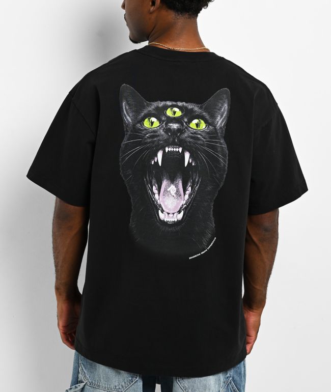Primitive Night Of The Cat Black T-Shirt - Primitive
