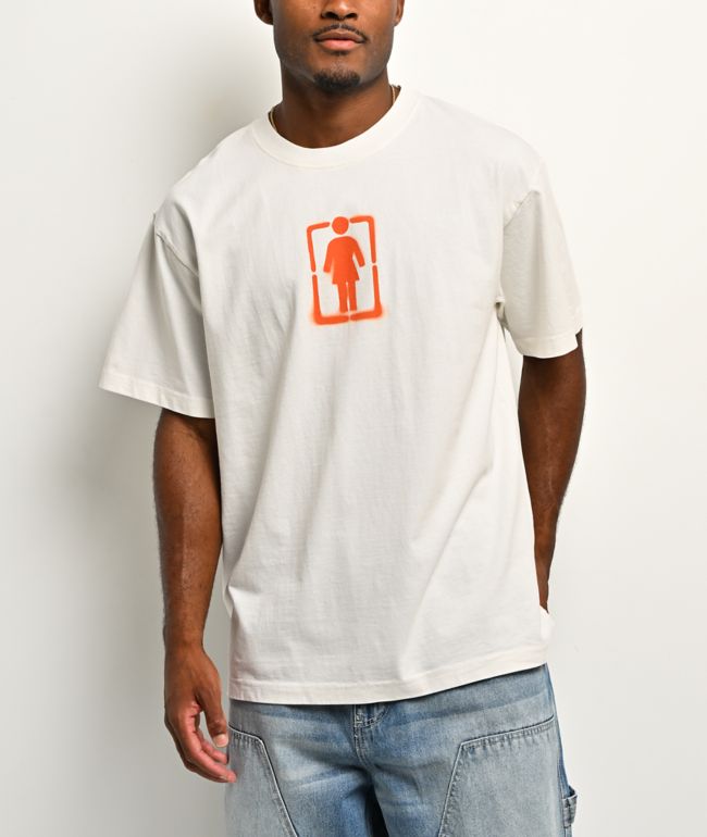 Girl Stencil OG White T-Shirt - Girl