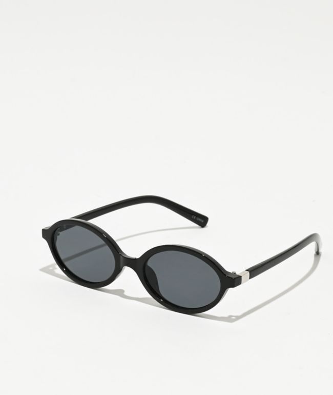 Oval Siren Black Sunglasses - 