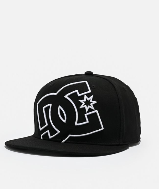 DC Double That Black Snapback Hat - DC