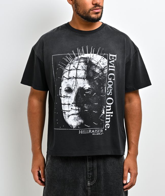 Hellraiser Hellworld Online Black Wash T-Shirt - 