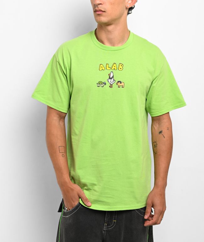 A.LAB Human Animals Lime T-Shirt - A.LAB