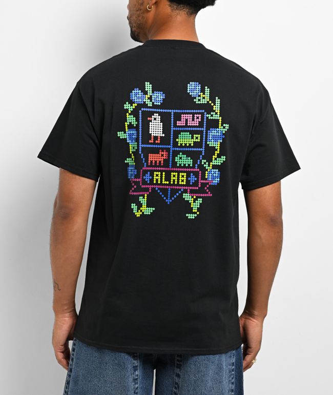 A.LAB Cross Stitch Black T-Shirt - A.LAB