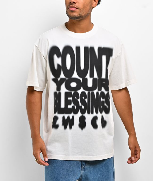 Ninth Hall Count Your Blessings White T-Shirt - Ninth Hall