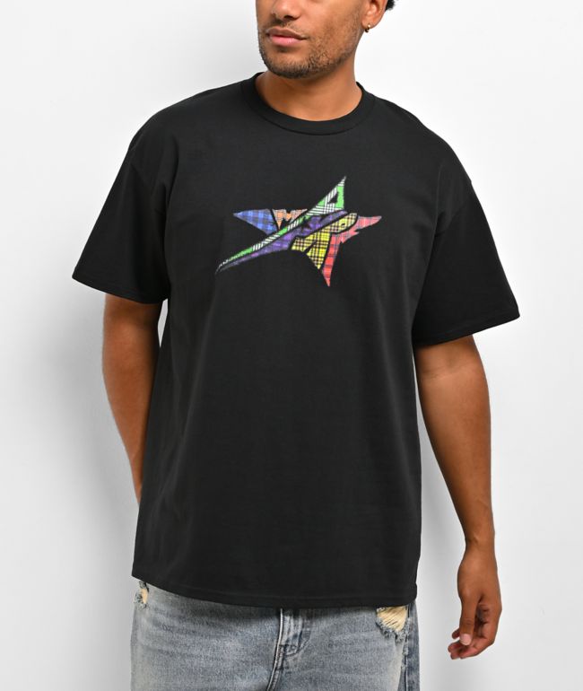 Empyre Plaid Logo Black T-Shirt - Empyre