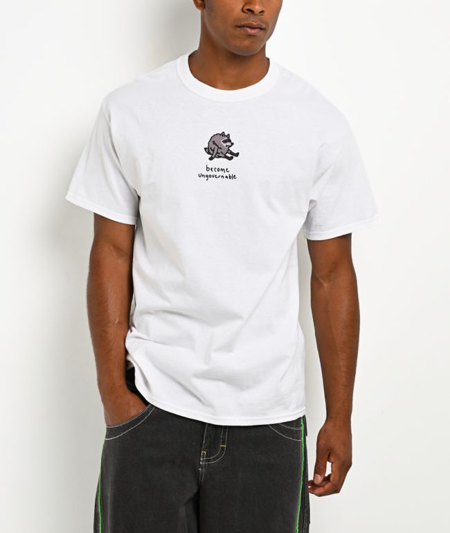 A.LAB Round Boy Ungovernable White T-Shirt - A.LAB