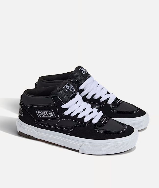 Vans Skate Half Cab Black & White Skate Shoes - Vans