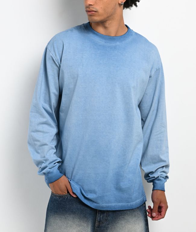 ITA Blue Haze Oil Wash Long Sleeve T-Shirt - ITA