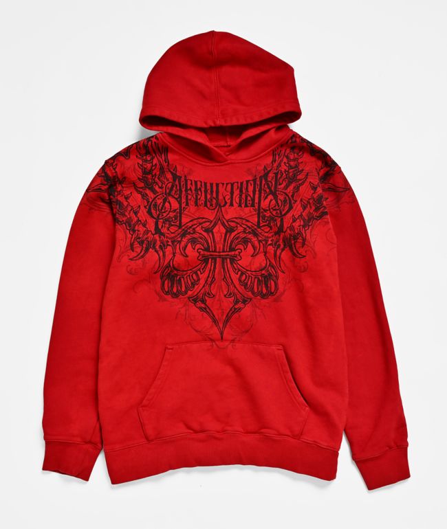 Affliction Kids Vertebrae Red Hoodie - Affliction