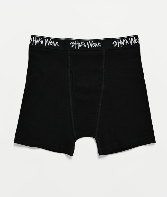 Shaka Wear 3 Pack Black Boxer Briefs - Shaka Wear