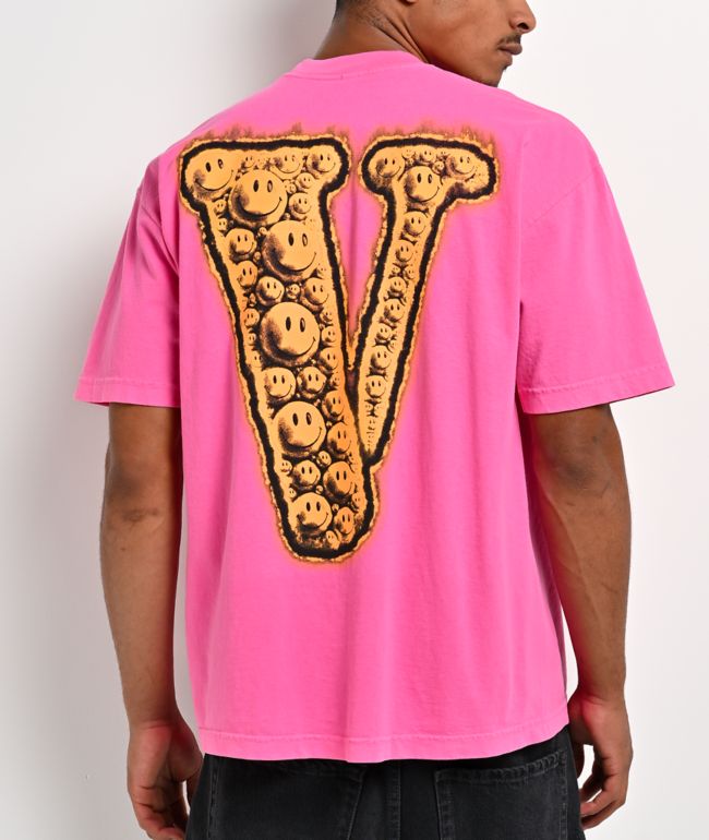 VLONE Friends Face Brite Pink T-Shirt - VLONE
