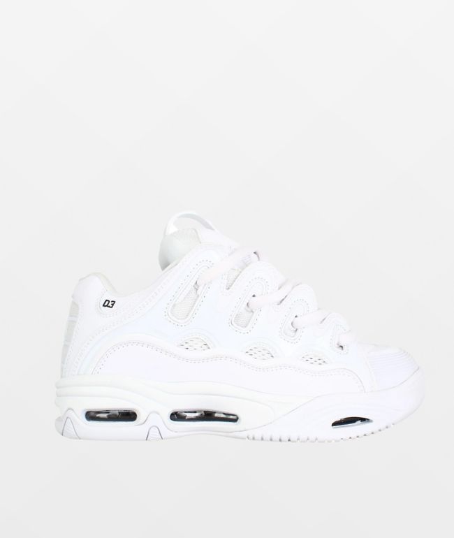 Osiris D3 2001 Luminate & White Skate Shoes - Osiris