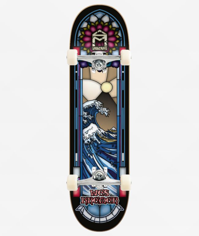 Sk8mafia Kremer Stained Glass 8.5" Assembled Skateboard Complete - Sk8mafia