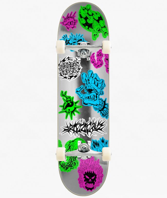 Santa Cruz Scribble Flash FeelBase 8.0" Assembled Skateboard Complete - Santa Cruz Skate
