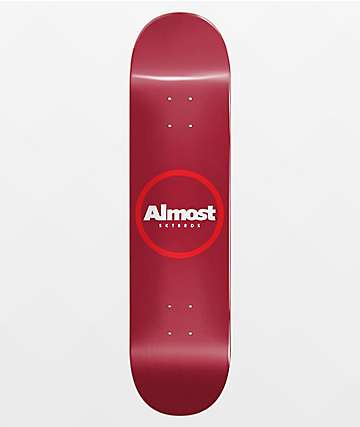 Almost Red Ring Logo 8.0" Skateboard Deck